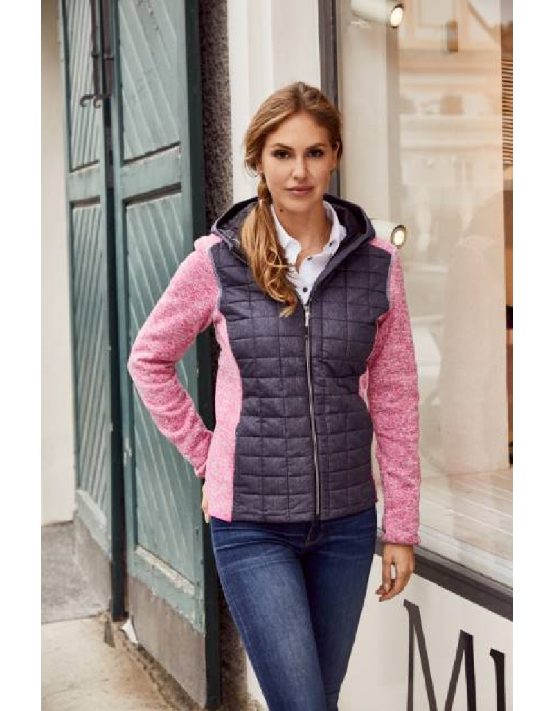 Jachetă hibridă tricotată pentru femei